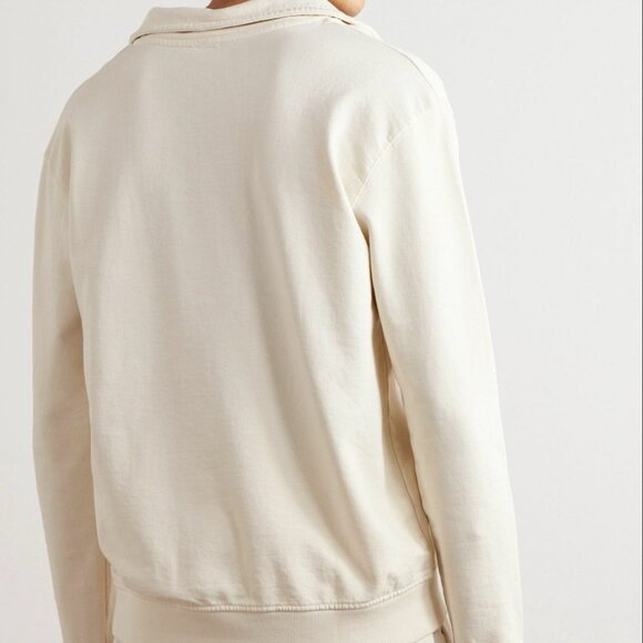 Onia Pullover Sweatshirt garment dyed french terry mens Cream (small) coastal - Picture 4 of 7